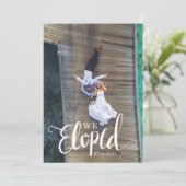 Personalisierte "We Elopement Announcement Card" Einladung (Stehend Vorderseite)