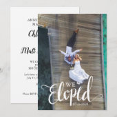 Personalisierte "We Elopement Announcement Card" Einladung (Vorne/Hinten)