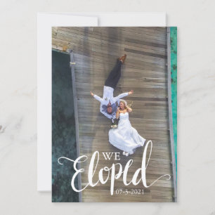 Personalisierte "We Elopement Announcement Card" Einladung