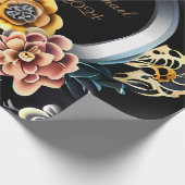 Personalisierte Weddin Geschenkpapier Rolle (Ecke)