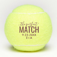 Personalisierte Wedding Tennis Balls Perfect Match Tennisbälle
