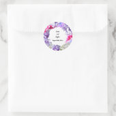 Personalisierte Wedding Wreath Bouquet Sticker (Tasche)