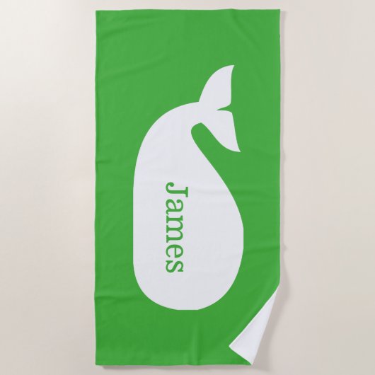 Personalisierte Weibchen Strandtuch (Vorderseite)