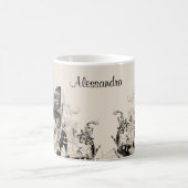 Personalisierte weibliche Schmetterlinge Kaffeetasse (Mittel)