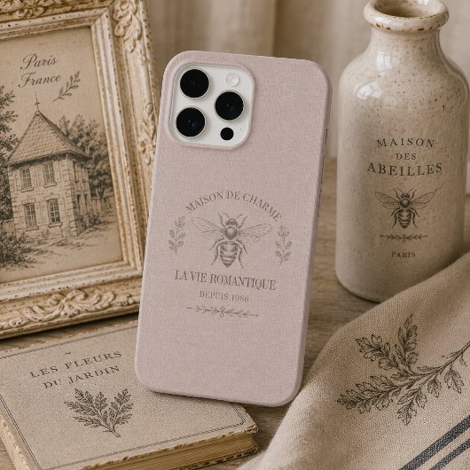 Personalisierte weiche französische Country-Ästhet iPhone Hülle