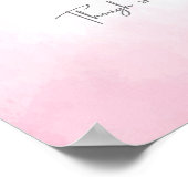 Personalisierte weiche rosa Feen-Nursery-Wandkunst Poster (Ecke)