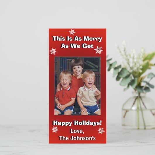 Personalisierte Weihnachten (Stehend Vorderseite)