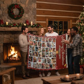 Personalisierte Weihnachten 44 FotoCollage Fleecedecke