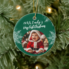 Personalisierte Weihnachten Add Foto Schneeflocken Keramik Ornament