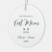 Personalisierte Weihnachten als Cat Mama Ornament (Links)
