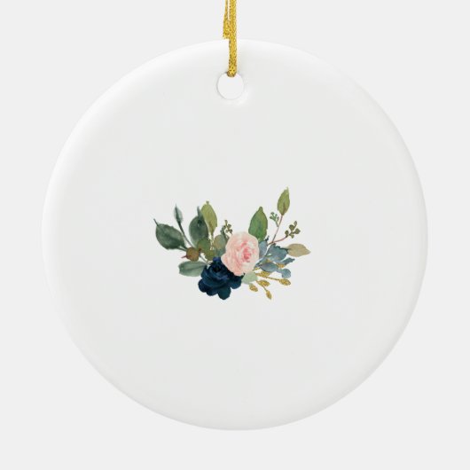 Personalisierte Weihnachten als Großeltern Keramik Ornament (Hinten)