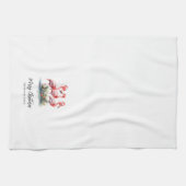 Personalisierte Weihnachten am Strand Geschirrtuch (Horizontal)