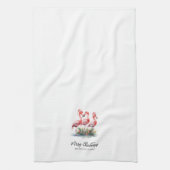 Personalisierte Weihnachten am Strand Geschirrtuch (Vertikal)