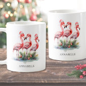 Personalisierte Weihnachten am Strand Kaffeetasse