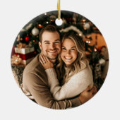 Personalisierte Weihnachten auf unserer neuen Zuha Keramik Ornament (Hinten)