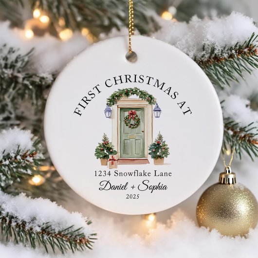Personalisierte Weihnachten auf unserer neuen Zuha Keramik Ornament