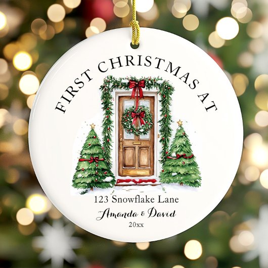 Personalisierte Weihnachten auf unserer neuen Zuha Keramik Ornament