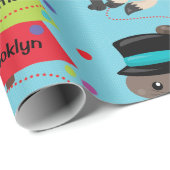 Personalisierte Weihnachten Geschenkpapier (Rolleneckpunkt)