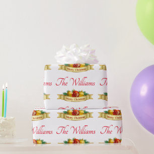 Personalisierte Weihnachten Geschenkpapier