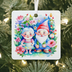 Personalisierte Weihnachten Herr und Frau Clause G Ornament Aus Metall