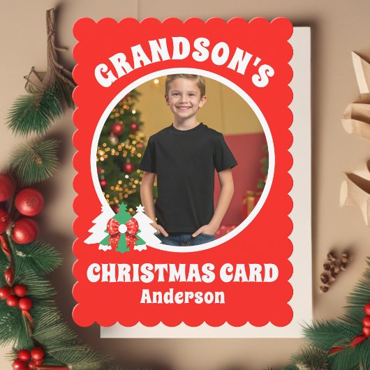 Personalisierte Weihnachten im Foto Grandson