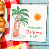 Personalisierte Weihnachten im Juli Party Paper Na Serviette