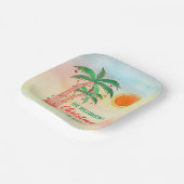 Personalisierte Weihnachten im Juli Party Paper Te Pappteller (Gewinkelt)