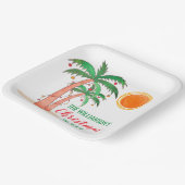 Personalisierte Weihnachten im Juli Party Paper Te Pappteller (Gewinkelt)