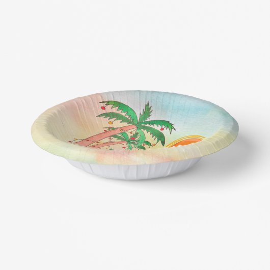 Personalisierte Weihnachten im Juli Party Papier B Pappteller (Gewinkelt)