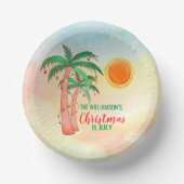Personalisierte Weihnachten im Juli Party Papier B Pappteller (Vorderseite)