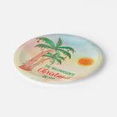 Personalisierte Weihnachten im Juli Party Papierpl Pappteller (Schrägansicht)