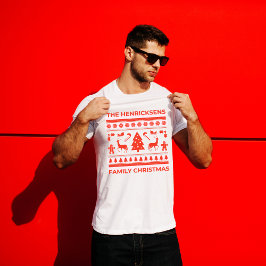 Personalisierte Weihnachten im Ugulatstil Tri-Blend Shirt