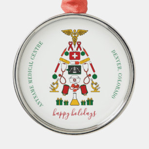 Personalisierte Weihnachten im unternehmenseigenen Ornament Aus Metall