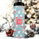 Personalisierte Weihnachten in Frankreich Thermosbecher