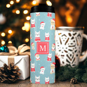 Personalisierte Weihnachten in Frankreich Thermosbecher