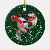 Personalisierte Weihnachten Keramik Ornament (Vorne)