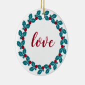 Personalisierte Weihnachten Keramik Ornament (Rechts)