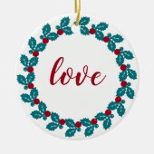 Personalisierte Weihnachten Keramik Ornament (Vorne)