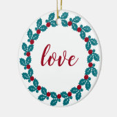 Personalisierte Weihnachten Keramik Ornament (Links)