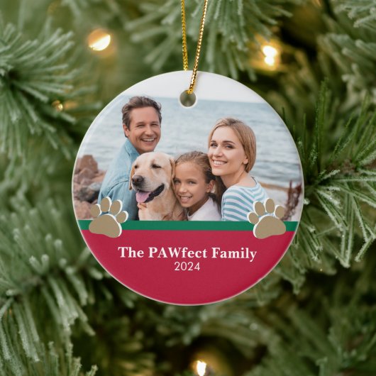 Personalisierte Weihnachten Keramik Ornament (Baum)