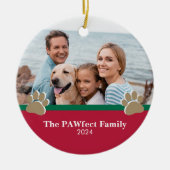 Personalisierte Weihnachten Keramik Ornament (Vorne)