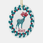 Personalisierte Weihnachten Keramik Ornament (Rechts)