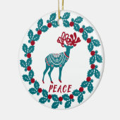 Personalisierte Weihnachten Keramik Ornament (Links)