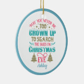 Personalisierte Weihnachten Keramik Ornament (Rechts)