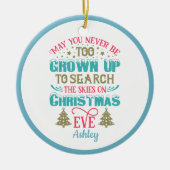 Personalisierte Weihnachten Keramik Ornament (Vorne)