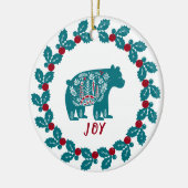 Personalisierte Weihnachten Keramik Ornament (Links)