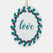 Personalisierte Weihnachten Keramik Ornament (Rechts)