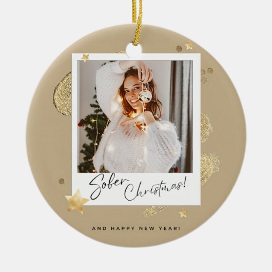 Personalisierte Weihnachten Keramik Ornament (Vorne)