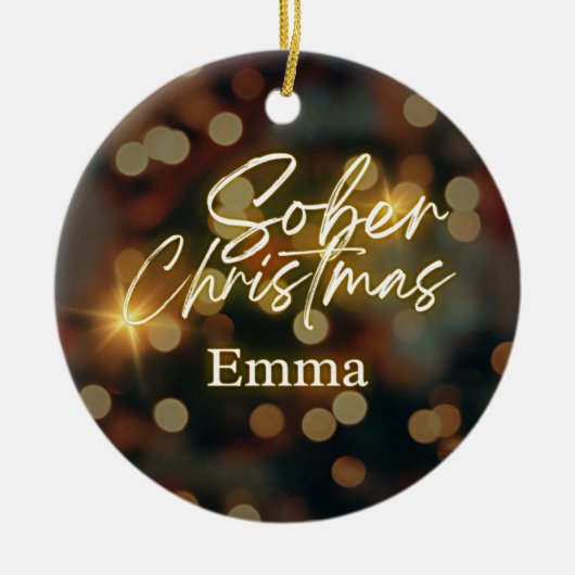 Personalisierte Weihnachten Keramik Ornament (Vorne)