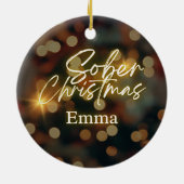 Personalisierte Weihnachten Keramik Ornament (Hinten)